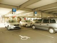 Behindertenparkplätze am Kaufland Pfaffengrund